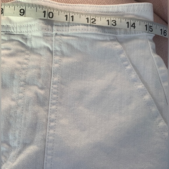 Banana Republic Factory Store Women White Denim Skirt Size 4 - Picture 4 of 10